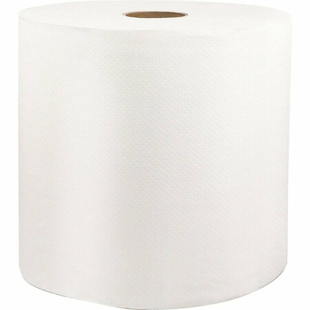 BEDDING BEYOND 8 in. x 1000 ft. Livi VPG Select Hard Wound Roll Towel - White - Fiber BE3188234